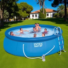 Надувной бассейн Intex 56912, (28168), 457 х 122 см., с фильтр-насосом